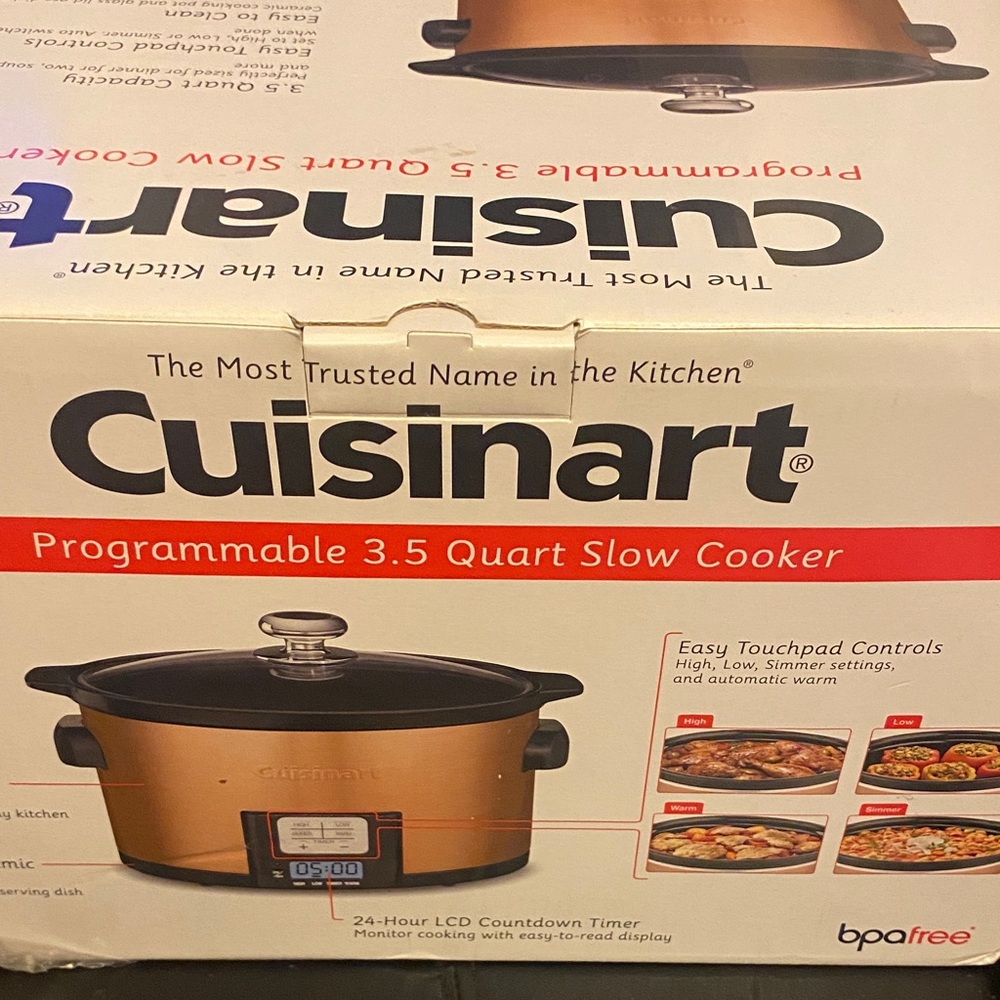 Cuisinart Copper Slow Cooker with LCD Timer - Picture 3 of 3